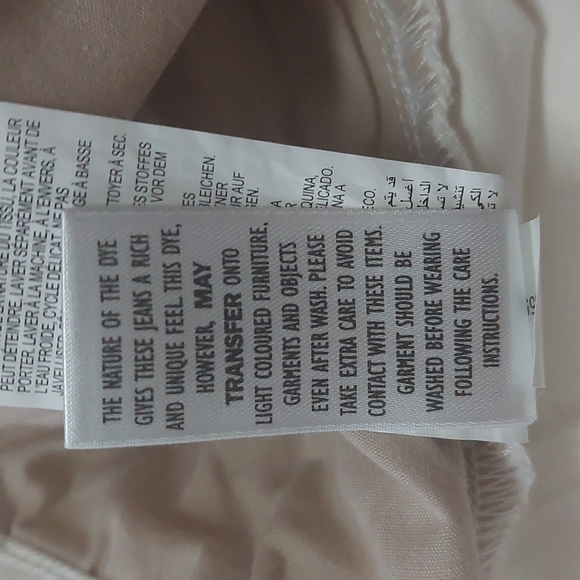 White denim, capri, size 24 - Picture 7 of 9